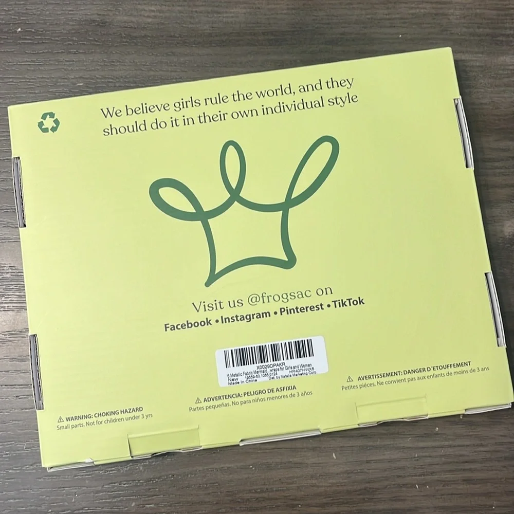 NEW Frog Sac Headband Wraps - Pack of 6